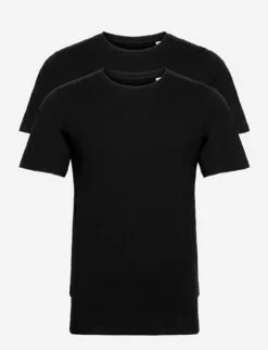 Jack & Jones JACBASIC CREW NECK TEE SS 2 PACK - BLACK