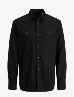 Jack & Jones JJESHERIDAN SHIRT L/S NOOS - BLACK DENIM
