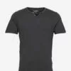 Jack & Jones JJESPLIT NECK TEE SS NOOS - BLACK -Jack & Jones Myynti jj12164972 cblack v178012slim