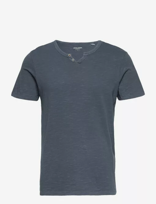 Jack & Jones JJESPLIT NECK TEE SS NOOS - NAVY BLAZER -Jack & Jones Myynti jj12164972 cnavyblazer v175876slim