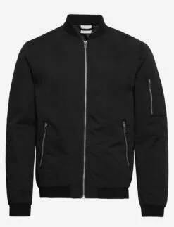 Jack & Jones JJERUSH BOMBER NOOS - BLACK