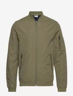 Jack & Jones JJERUSH BOMBER NOOS - DUSKY GREEN