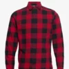 Jack & Jones JJEGINGHAM TWILL SHIRT L/S NOOS - BRICK RED
