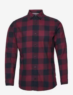 Jack & Jones JJEGINGHAM TWILL SHIRT L/S NOOS - PORT ROYALE
