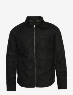 Jack & Jones JPRBLACOOPER PU SHIRT JACKET SN - BLACK