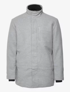 Jack & Jones JJEDUNHAM WOOL JACKET - LIGHT GREY MELANGE