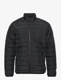 Jack & Jones JWHWING STAND COLLAR PUFFER JACKET - BLACK