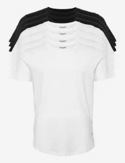 Jack & Jones JJENOA TEE SS CREW NECK 7PK MP NOOS - WHITE