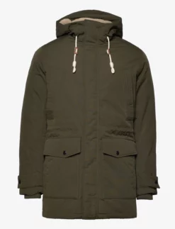 Jack & Jones JJEMASH TEDDY PARKA SN - FOREST NIGHT