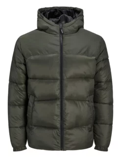 Jack & Jones JJCHILI PUFFER HOOD - ROSIN