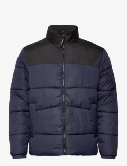 Jack & Jones JJCHILI PUFFER COLLAR - NAVY BLAZER