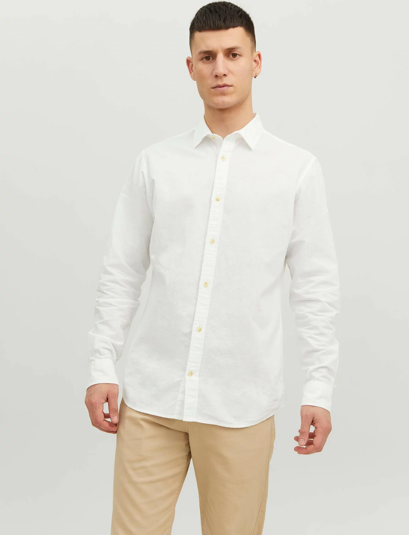 Jack & Jones JJESUMMER SHIRT L/S S23 SN - WHITE 4 Jack & Jones JJESUMMER SHIRT L/S S23 SN - WHITE - Image 2