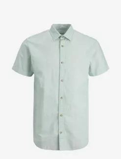Jack & Jones JJESUMMER SHIRT S/S S23 SN - GRANITE GREEN