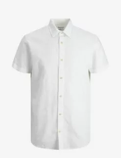 Jack & Jones JJESUMMER SHIRT S/S S23 SN - WHITE