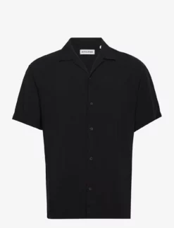 Jack & Jones JJEJEFF RESORT SHIRT SS SN - BLACK