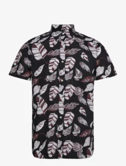 Jack & Jones JJBECS SHIRT SS - BLACK