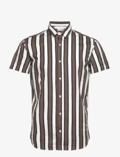 Jack & Jones JJNASSAU STRIPE SHIRT SS - FALCON