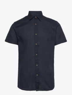 Jack & Jones JJSLUB SHIRT S/S - NAVY BLAZER