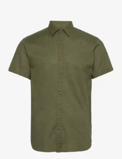 Jack & Jones JJSLUB SHIRT S/S - OLIVE NIGHT