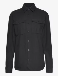 Jack & Jones JWHROYAL SOLID OVERSHIRT LS CPO - BLACK
