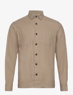 Jack & Jones JJLOGAN AUTUMN SOLID SHIRT LS GER - CROCKERY