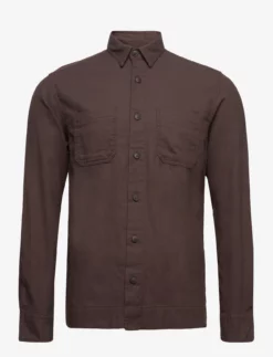 Jack & Jones JJLOGAN AUTUMN SOLID SHIRT LS GER - MULCH
