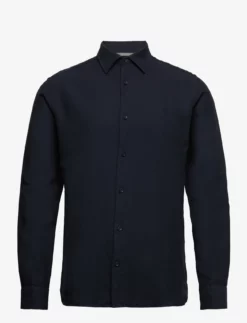 Jack & Jones JPRLAYNE LINEN SHIRT L/S - PERFECT NAVY