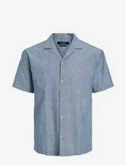 Jack & Jones JPRBLUSUMMER LINEN RESORT SHIRT S/S SN - SALUTE