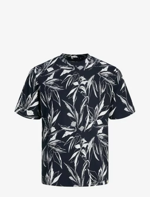 Jack & Jones JORCRAYON AOP TEE SS CREW NECK LN - NAVY BLAZER -Jack & Jones Myynti jj12227777 cnavyblazer v175876