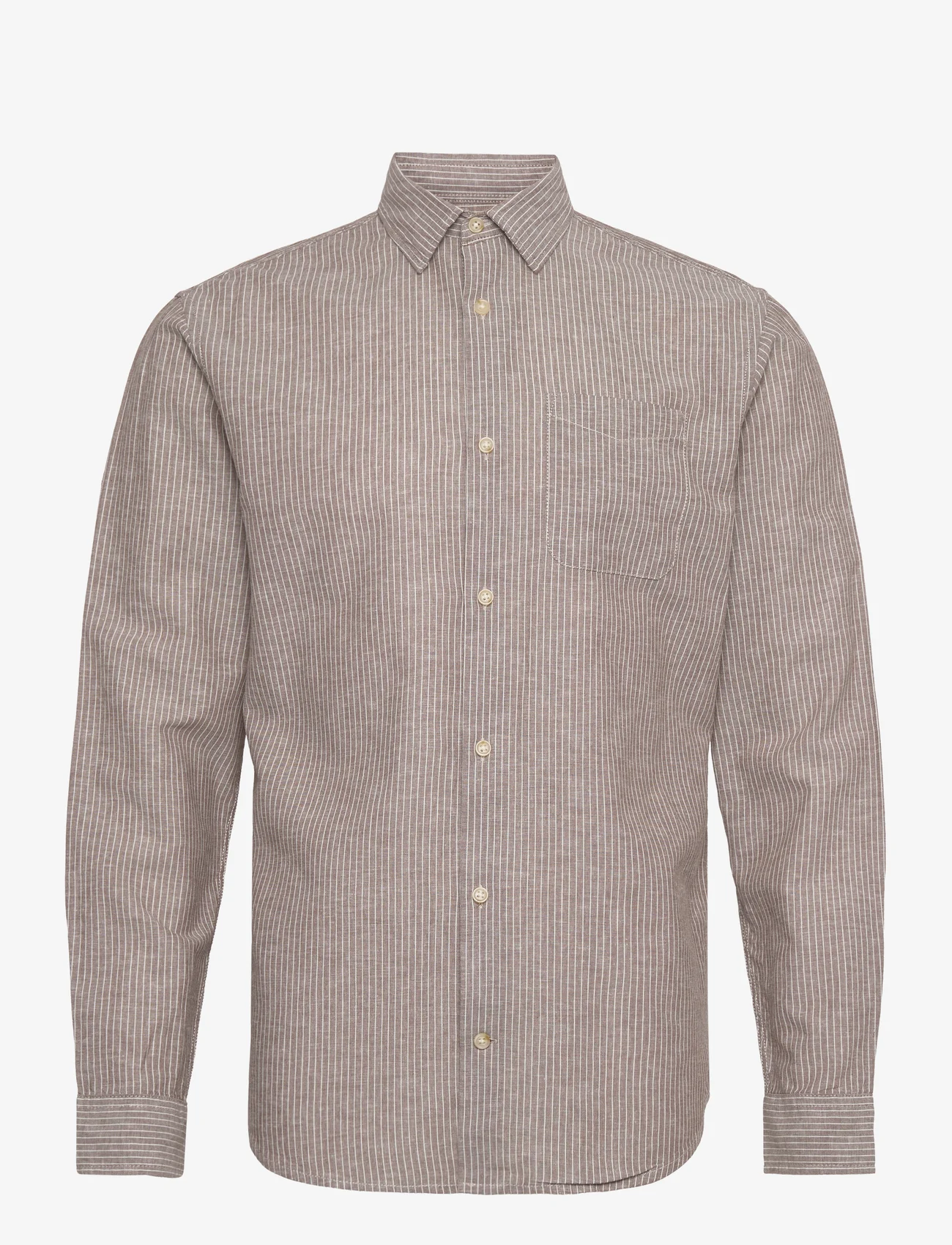 Jack & Jones JPRBLUSUMMER LINEN STRIPE SHIRT L/S - BEIGE 3 Jack & Jones JPRBLUSUMMER LINEN STRIPE SHIRT L/S - BEIGE