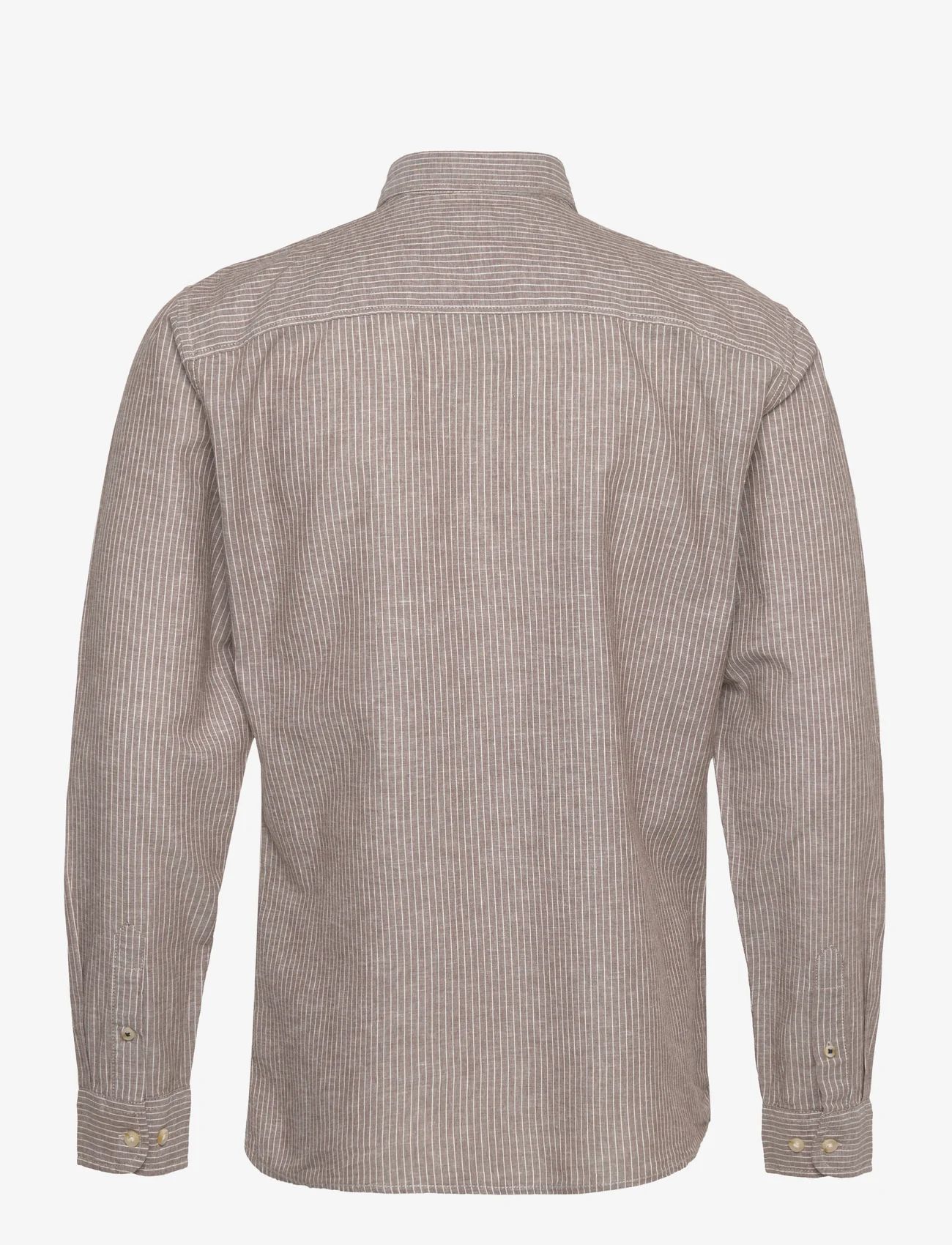 Jack & Jones JPRBLUSUMMER LINEN STRIPE SHIRT L/S - BEIGE 4 Jack & Jones JPRBLUSUMMER LINEN STRIPE SHIRT L/S - BEIGE - Image 2