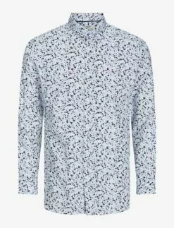 Jack & Jones JPRBLASCANDIC PRINT SHIRT L/S LN - WHITE