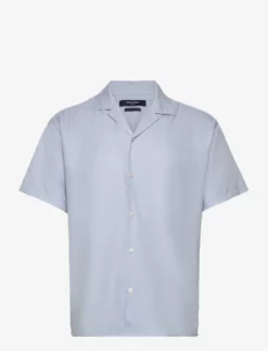 Jack & Jones JPRBLUJUDE CAMP COLLAR SHIRT S/S LN - NIAGARA MIST