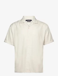 Jack & Jones JPRBLUJUDE CAMP COLLAR SHIRT S/S LN - PRISTINE