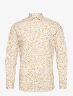 Jack & Jones JPRBLAMONACO PRINT SHIRT L/S - ICED COFFEE