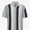 Jack & Jones JORLUKE PALMA STRIPE SHIRT SS - SLATE GRAY -Jack & Jones Myynti jj12233537 cslategray v176695