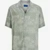 Jack & Jones JORPAISLEY RESORT SHIRT SS MC - SLATE GRAY -Jack & Jones Myynti jj12234734 cslategray v176695