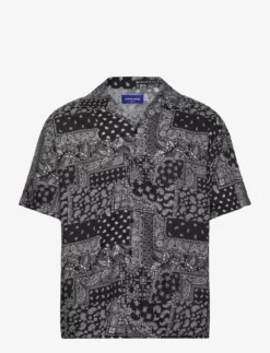 Jack & Jones JORPAISLEY RESORT SHIRT SS MC - TAP SHOE