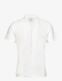 Jack & Jones JPRBLAJACKSON STRUCTURE SS SHIRT - BRIGHT WHITE