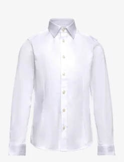 Jack & Jones JPRPARMA SHIRT L/S NOOS JNR - WHITE