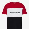Jack & Jones JJELOGO BLOCKING TEE SS NOOS JNR - TANGO RED -Jack & Jones Myynti jjj12174282 ctangored v177233
