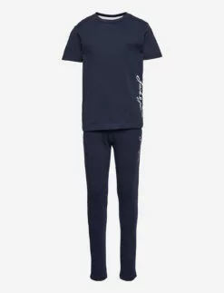 Jack & Jones JACMILLER LW TEE AND PANTS JR - NAVY BLAZER