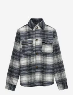 Jack & Jones JOROLLIE CHECK SHIRT JACKET LS JR - CROCKERY