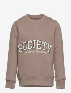 Jack & Jones JORMASHUP SWEAT CREW NECK JNR - FUNGI