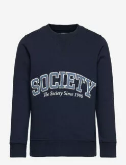 Jack & Jones JORMASHUP SWEAT CREW NECK JNR - NAVY BLAZER