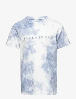 Jack & Jones JORSOLAR TIE DYE TEE SS CREW NECK LN JNR - BLUEFIN