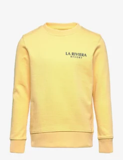 Jack & Jones JORPOSITANO EMB SWEAT CREW NECK JNR - STRAW