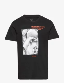 Jack & Jones JCOLEGENDS PHOTO TEE SS CREW NECK JNR - BLACK