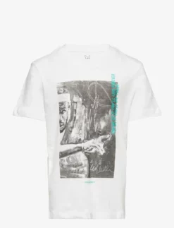 Jack & Jones JCOLEGENDS PHOTO TEE SS CREW NECK JNR - WHITE