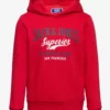 Jack & Jones JJELOGO SWEAT HOOD 2 COL 22/23 NOOS JNR - TRUE RED